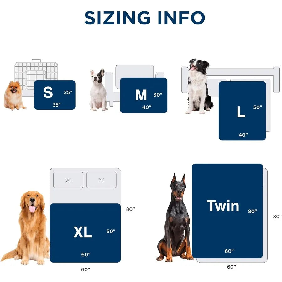 Waterproof Dog Blankets for Large Dogs Calming Cat Blanket for Couch Protector Washable Long Faux Fur Pet Throw Blanket for Pup