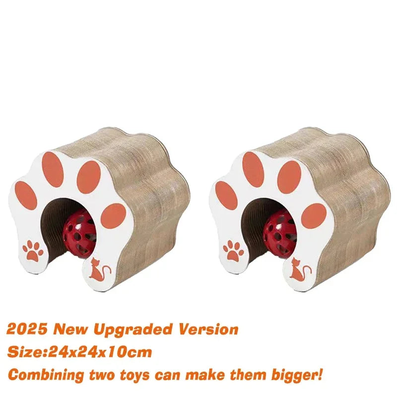 Magic Cat Toy Interactive Cats Ball Toys Kitten Game Training Stuff Fun Multiple Shapes Corrugated Paper Cat House Pet Supplies