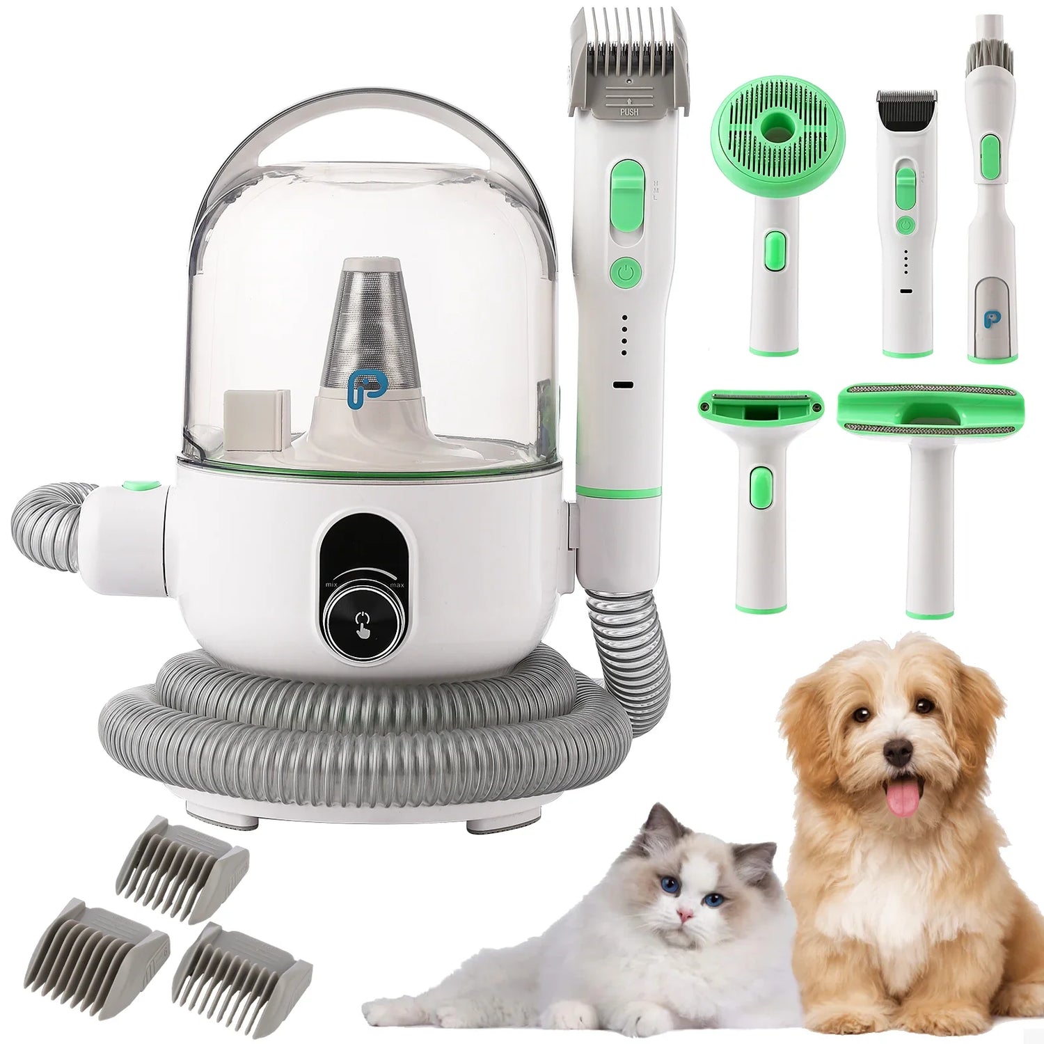 Pet grooming vacuum