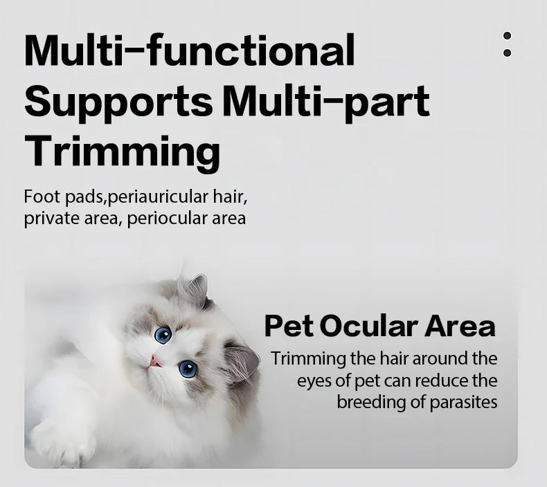 2025 New Pet Paw Trimmer 1Pack,Rechargeable Quiet Hair Trimmer For Pets,Professional Pet Grooming Kit