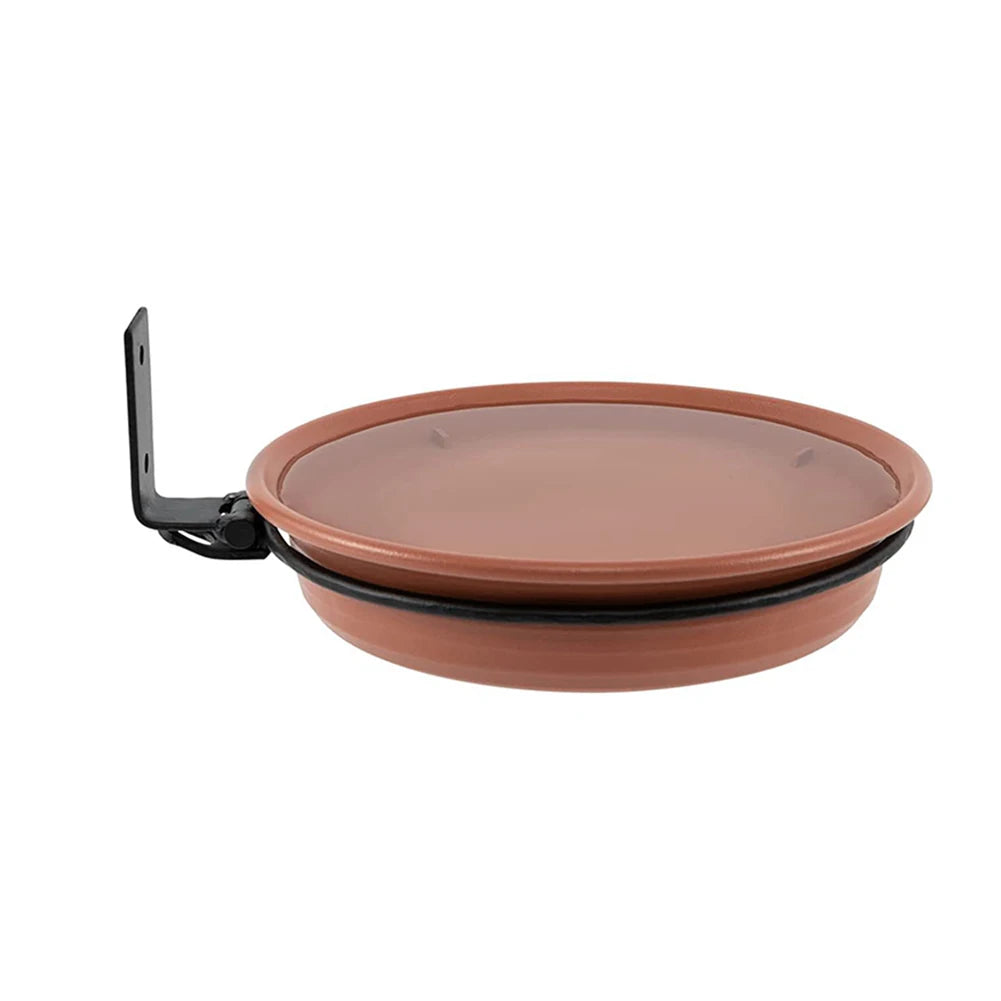 Tree Mounted Bird Feeder Water Container Attracts Wild Birds Bird Bath Spa Tray for Balcony Railing Garden Pet Supplies