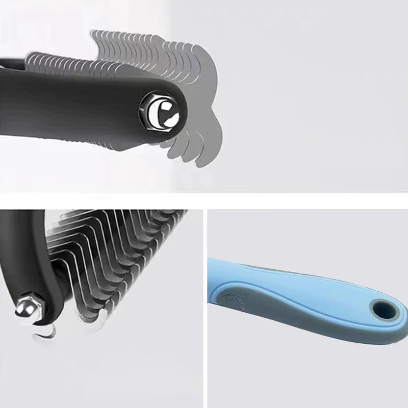 Professional Pet Deshedding Brush Dog Cat Grooming Tool Hair Fur Remover Undercoat Knot Cutter Comb for Puppy Shedding Supplies