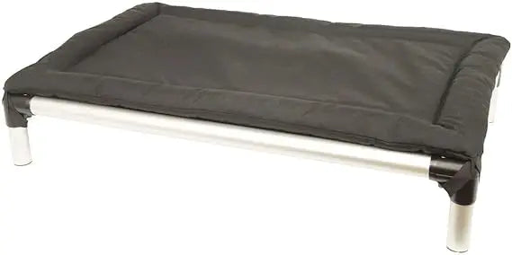 durable cordura pet bed - 25x18 inches - smoke grey