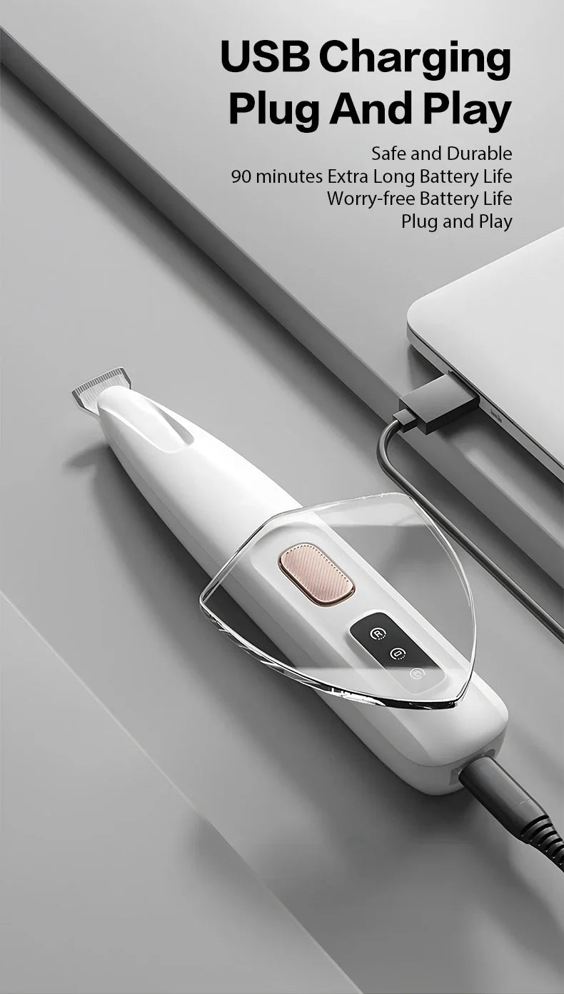 2025 New Pet Paw Trimmer 1Pack,Rechargeable Quiet Hair Trimmer For Pets,Professional Pet Grooming Kit