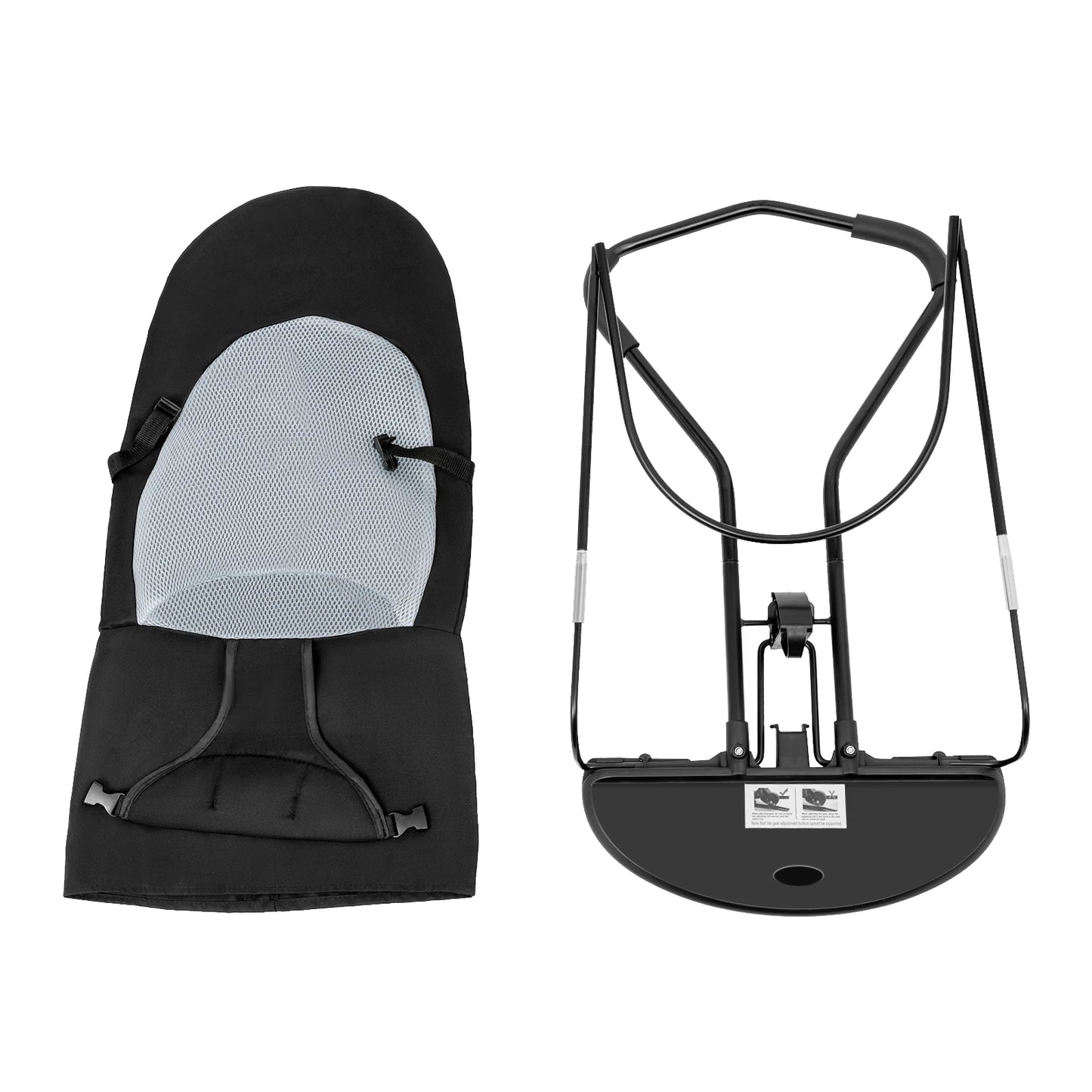 Pet Rocker Bed Foldable Pet Rocking Chair Adjustable Height Puppy Breathable Bed Stainless Steel Bracket Teddy Bulldog Sofa