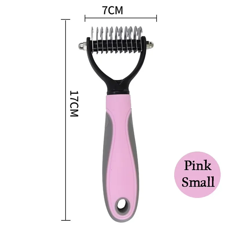 Pet Detangling Comb  Double Sided Cat Dog Grooming Tool Specialized Detangling Brush Hair Removal Comb Effectively Removes Hair