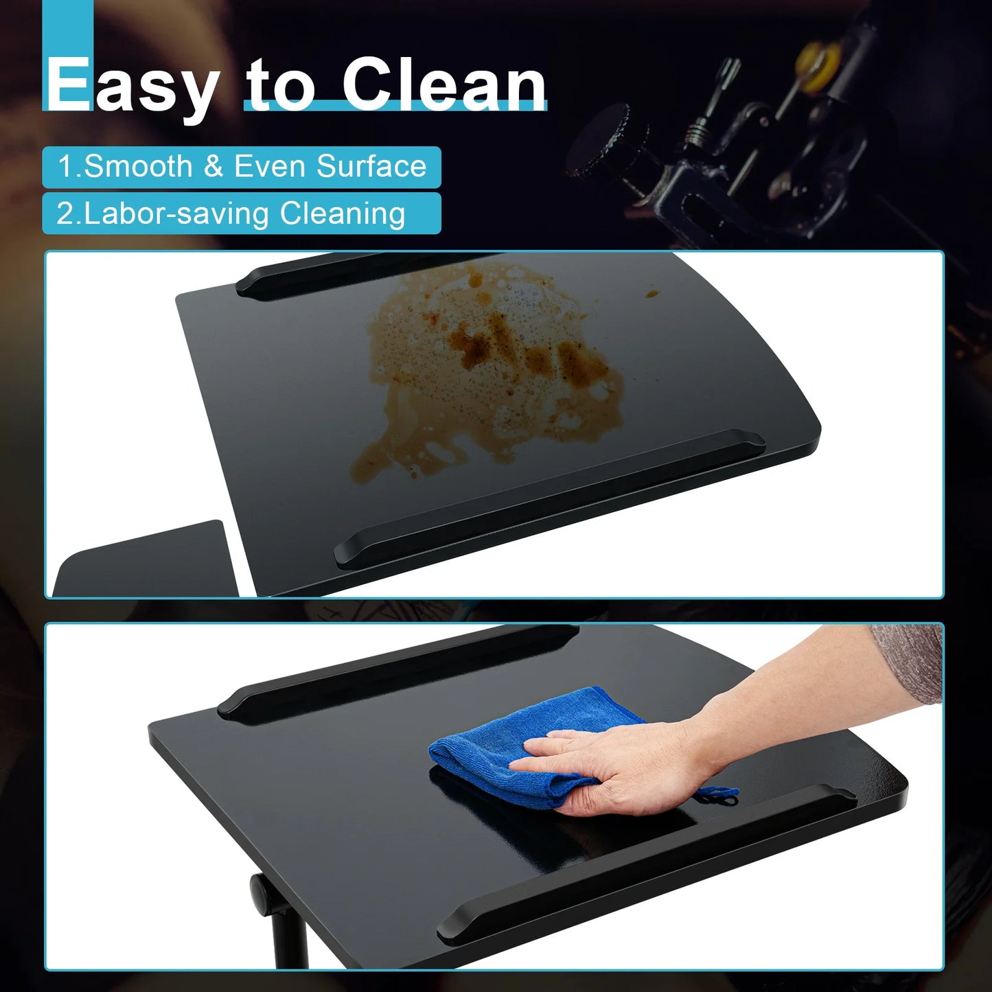 Adjustable Tattoo Station Table Rolling Tray Tattoo Workstation for Tattoo Studio Beauty Salon Medical Shop Salon Furniture