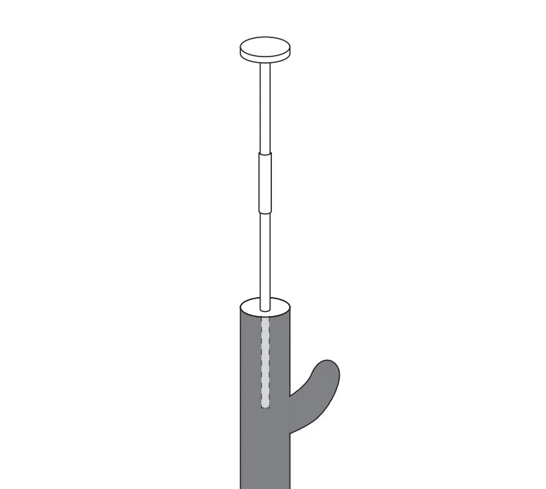 Cat Tree 5-Tier Floor to Ceiling Cat Tower Cactus Tall Climbing Tree with Scratching Post Hammock Dangling Ball for Indoor Cats