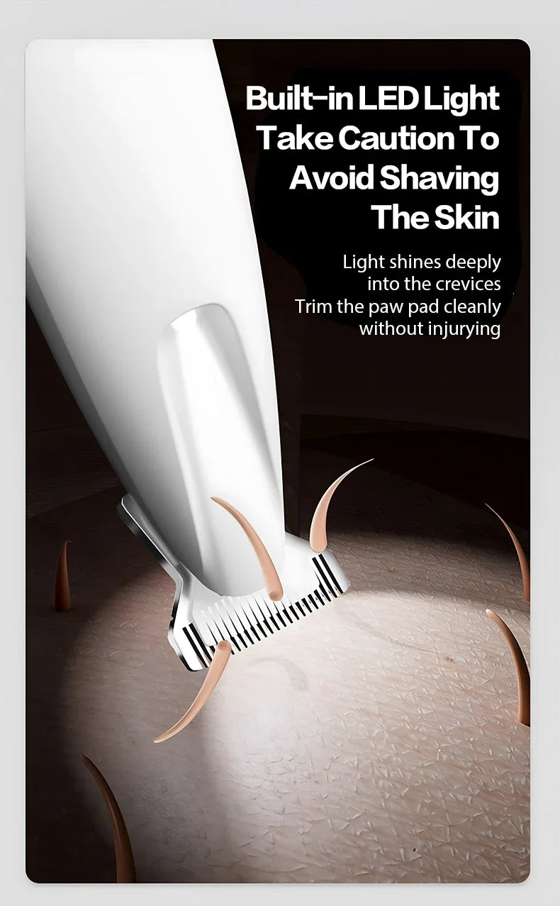 2025 New Pet Paw Trimmer 1Pack,Rechargeable Quiet Hair Trimmer For Pets,Professional Pet Grooming Kit