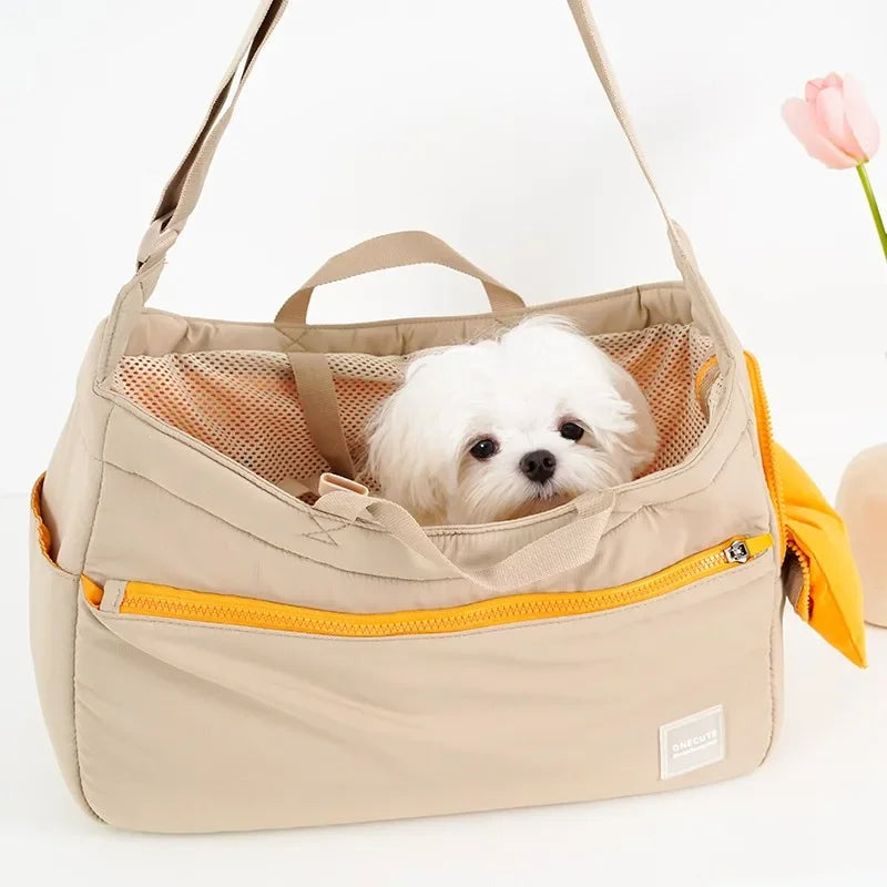 Onecute Pet Carrier Shoulder Bag Travel Bag Business Packages Transport Basket For Samll Medium Dogs