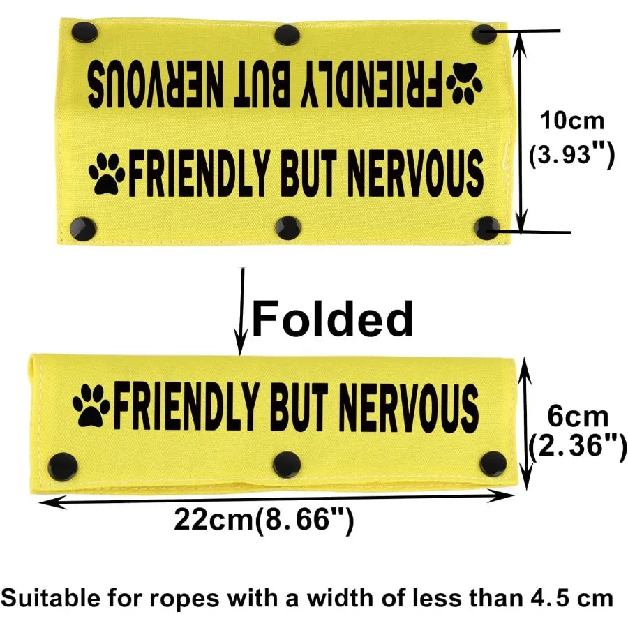 Funny Leash Sleeve for Friendly But Nervous Dogs: Practical and Stylish Wrap to Calm Anxiety During Walks Ideal Pet Birthday Gi