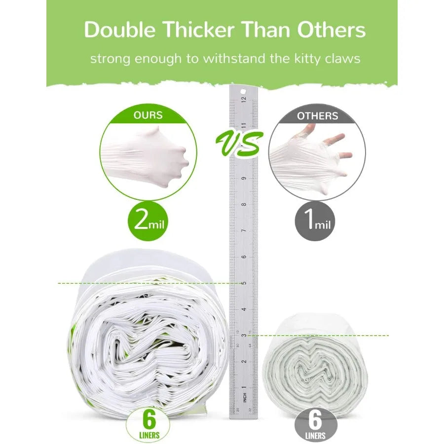 Jumbo Cat Litter Pan Liners 34 Count with Drawstring for Easy Cleanup Thick and Large Size XL Pet Supplies 36 x 19 Ideal for Da