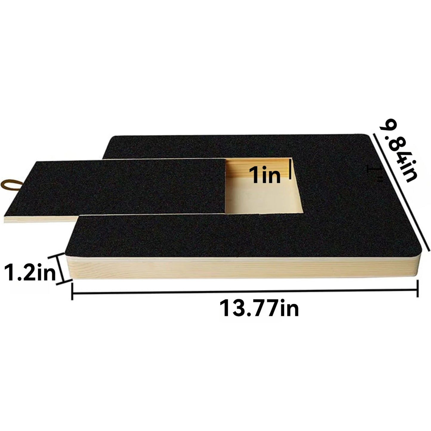 Nail Scratch Board Wood Scratch Pad for Nail Dogs with Treat Box Stress Free Dog Scratch Pad for Nails Nail File Board for Puppy