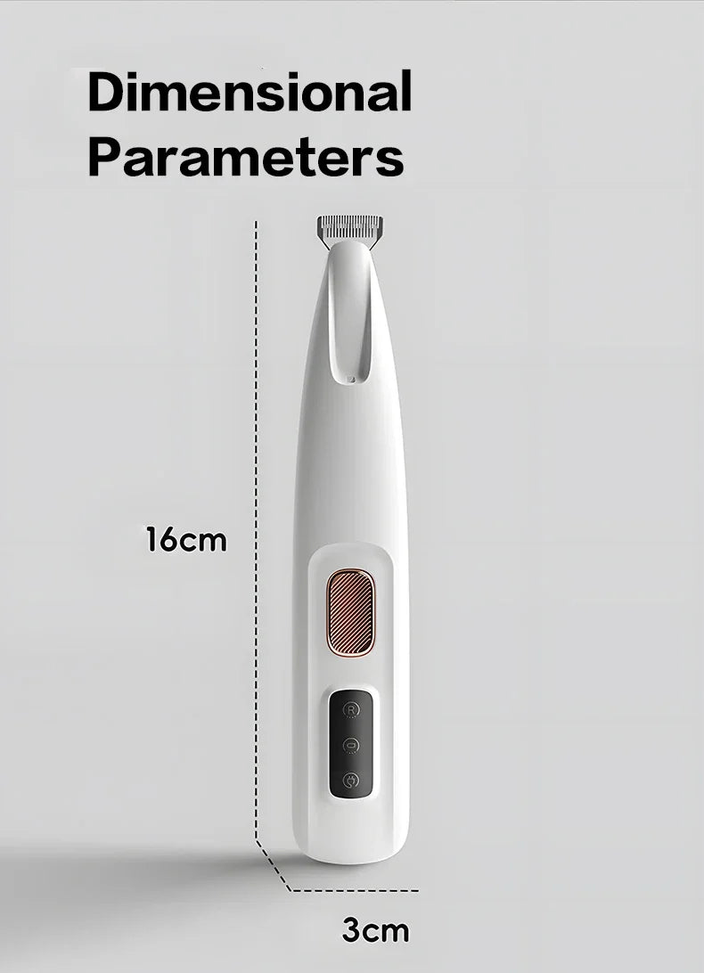 2025 New Pet Paw Trimmer 1Pack,Rechargeable Quiet Hair Trimmer For Pets,Professional Pet Grooming Kit