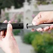 Dog Pooper Scooper Long Handle Stainless Metal Tray and Rake for Medium Small Dogs Heavy Duty Pet Supplies