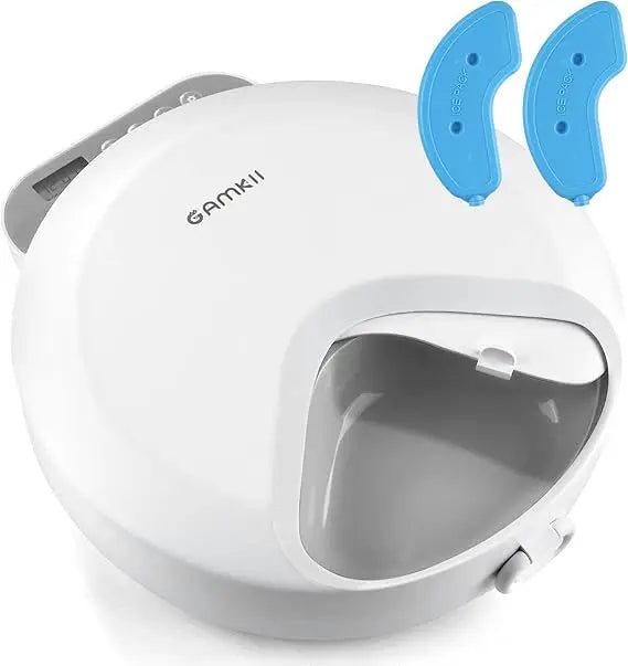 Automatic Cat Feeder Wet Food, Battery Operated Auto Wet/Dry Food Feeder with 2 Ice Packs, Cordless Programmable Timer Pet Auto