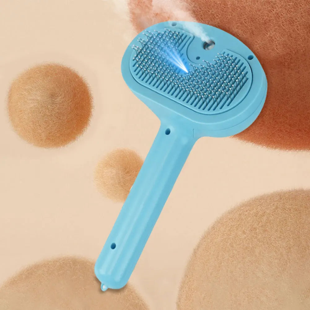 Cat Steam Brush Hair Remover Brush Multi-Function Cat Grooming Brush Cat Shedding Comb Floating Hair Brush for Dogs Cats