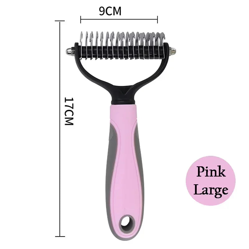 Pet Detangling Comb  Double Sided Cat Dog Grooming Tool Specialized Detangling Brush Hair Removal Comb Effectively Removes Hair