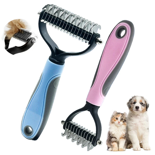 Pet Detangling Comb  Double Sided Cat Dog Grooming Tool Specialized Detangling Brush Hair Removal Comb Effectively Removes Hair