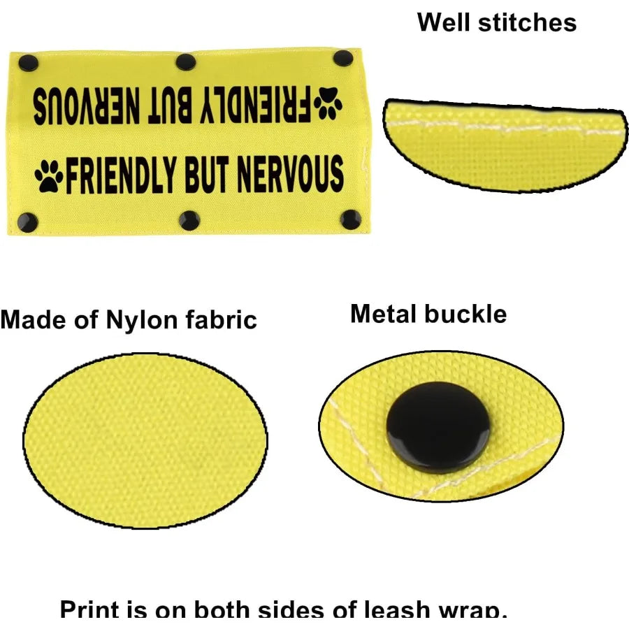 Funny Leash Sleeve for Friendly But Nervous Dogs: Practical and Stylish Wrap to Calm Anxiety During Walks Ideal Pet Birthday Gi