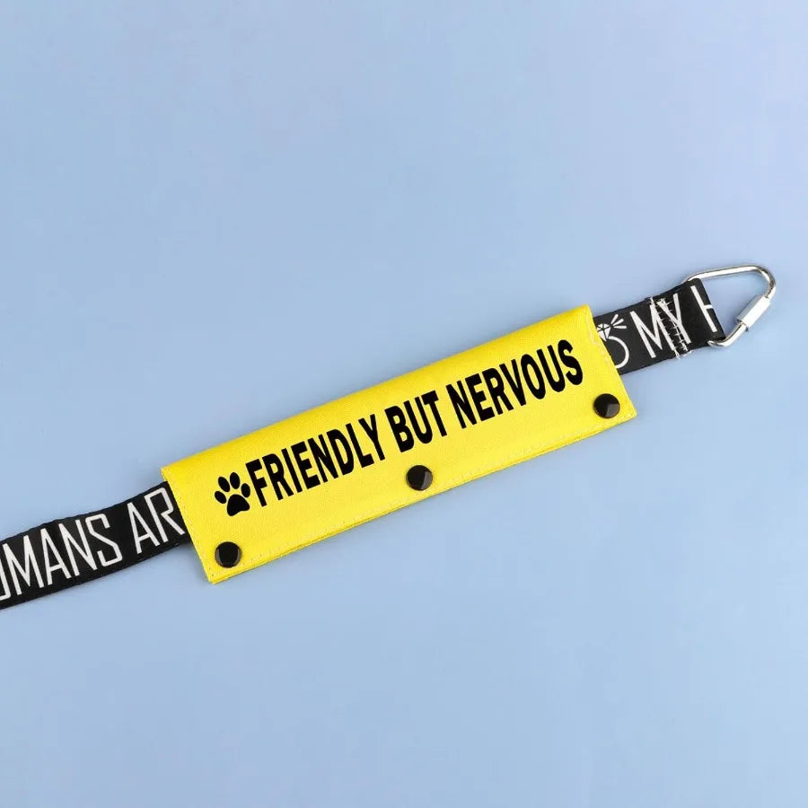 Funny Leash Sleeve for Friendly But Nervous Dogs: Practical and Stylish Wrap to Calm Anxiety During Walks Ideal Pet Birthday Gi