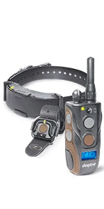 Remote Dog Training E-Collar, HANDSFREE Square, 3/4-Mile Range, Rechargeable, Waterproof, High-Output, 1 Dog System, eCollar