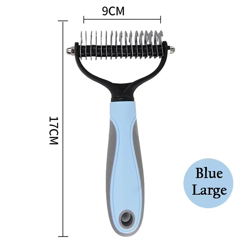 Pet Detangling Comb  Double Sided Cat Dog Grooming Tool Specialized Detangling Brush Hair Removal Comb Effectively Removes Hair