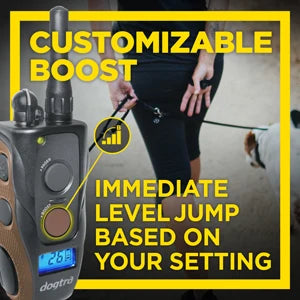 Remote Dog Training E-Collar, HANDSFREE Square, 3/4-Mile Range, Rechargeable, Waterproof, High-Output, 1 Dog System, eCollar