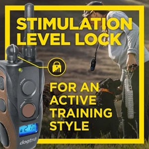 Remote Dog Training E-Collar, HANDSFREE Square, 3/4-Mile Range, Rechargeable, Waterproof, High-Output, 1 Dog System, eCollar