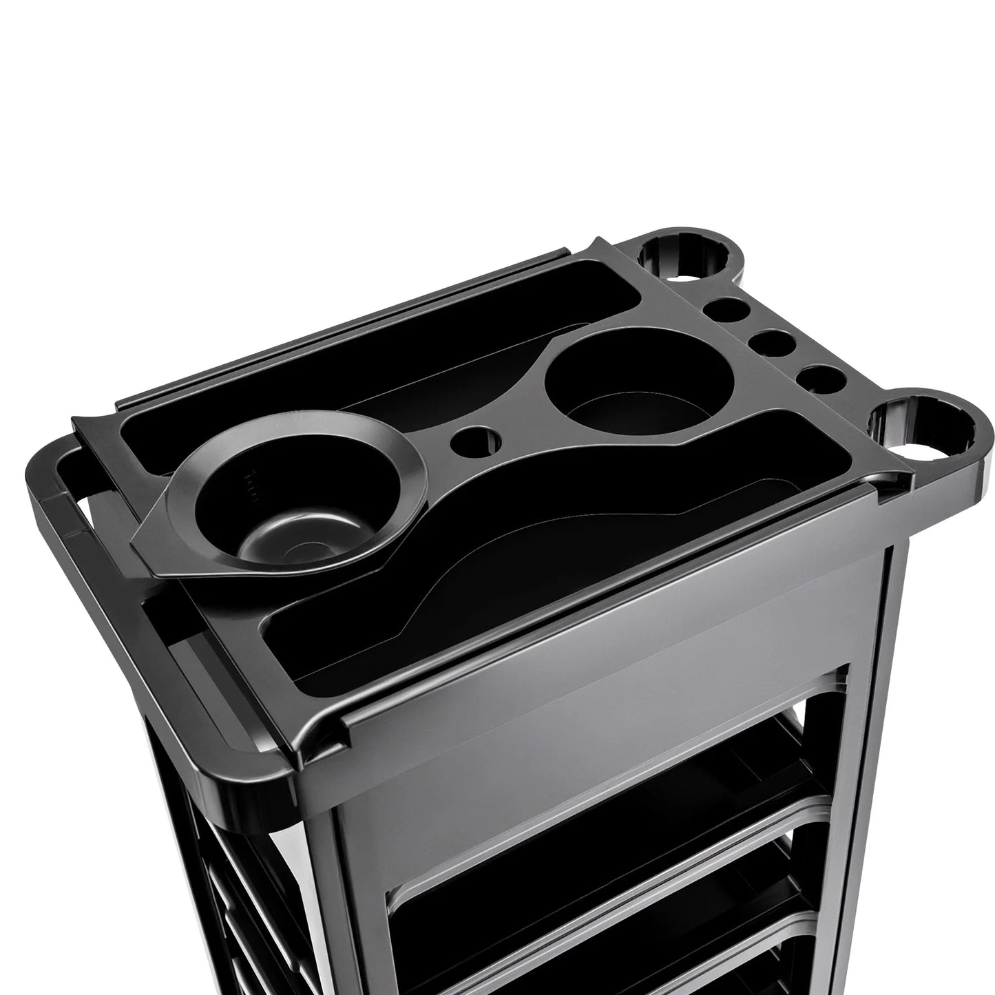 Salon Trolley Cart with Wheels 5 Drawers Salon Spa Styling Station Trolley Equipment Rolling Storage Tray Cart Organizer Cart