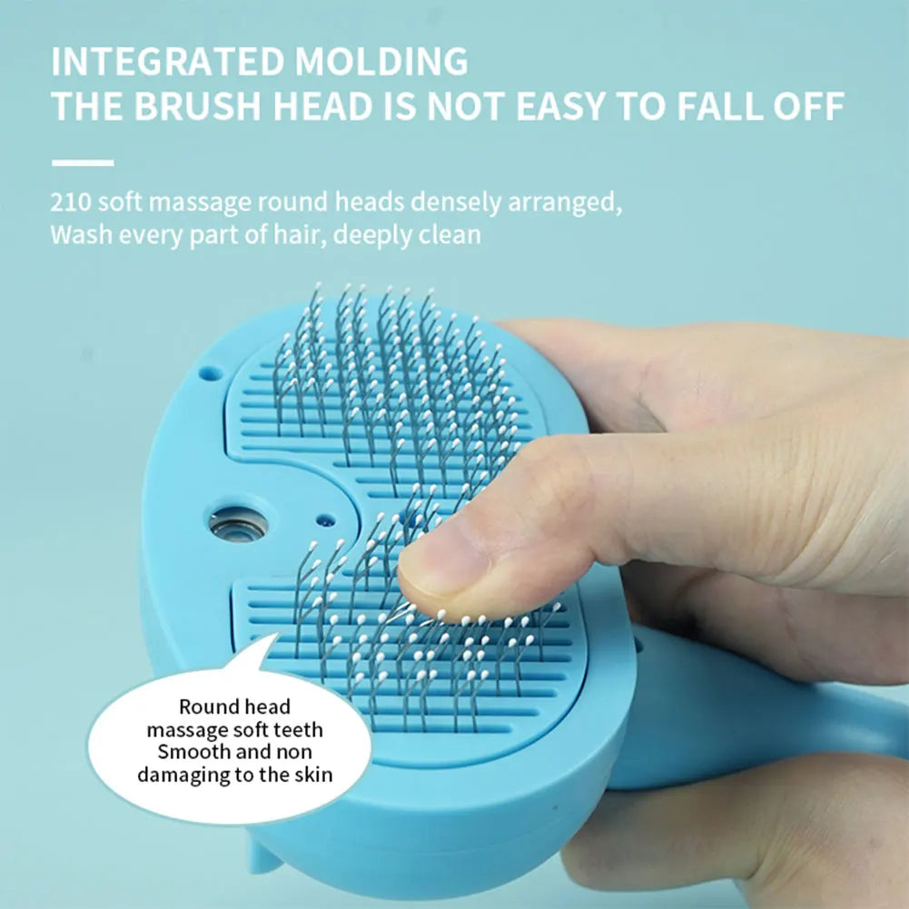Cat Steam Brush Hair Remover Brush Multi-Function Cat Grooming Brush Cat Shedding Comb Floating Hair Brush for Dogs Cats