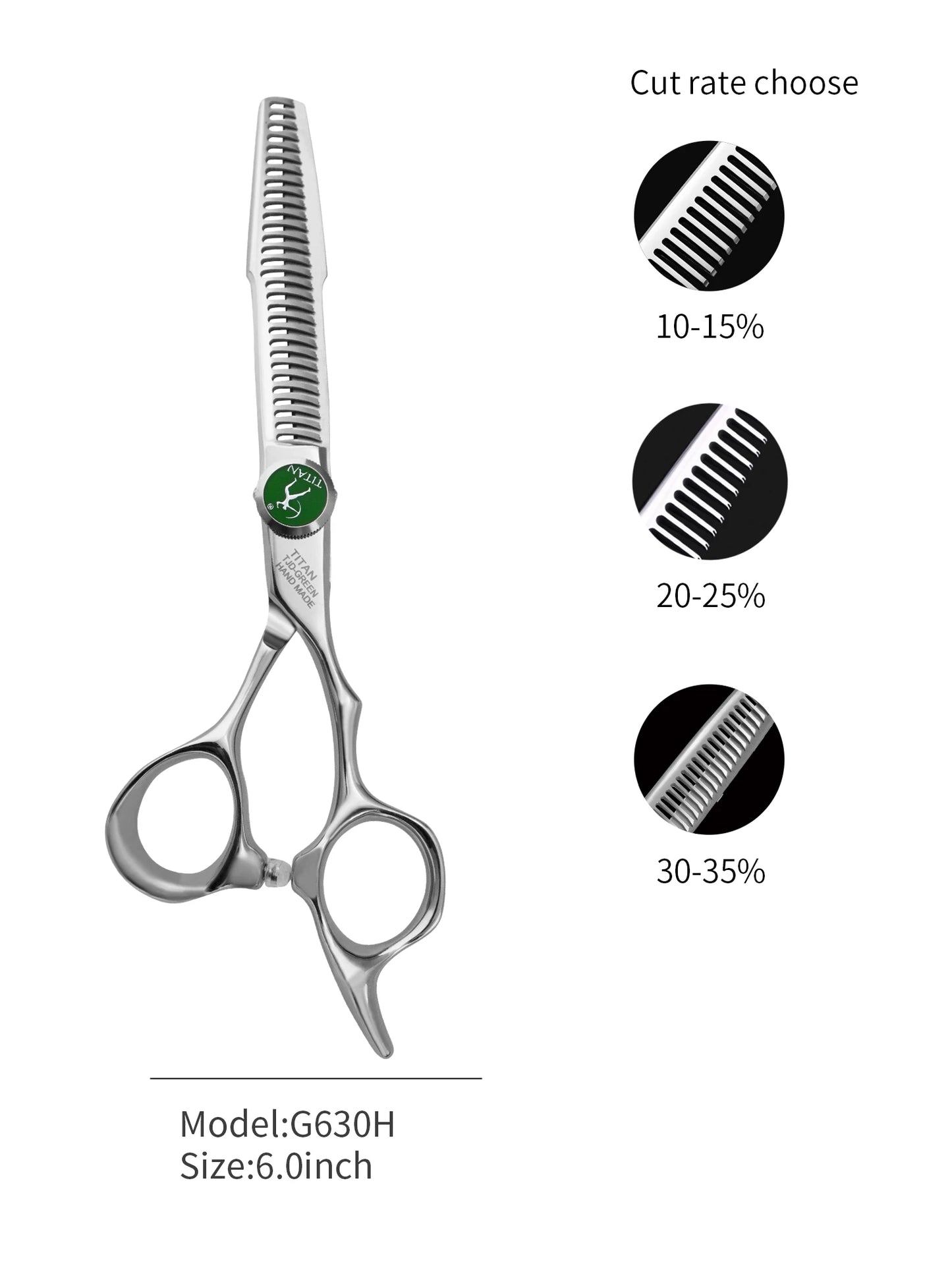 Titan Hairdressing Scissors 6 Inch Hair Scissors Professional Barber Scissors Cutting Thinning Styling Tool Hairdressing Shear