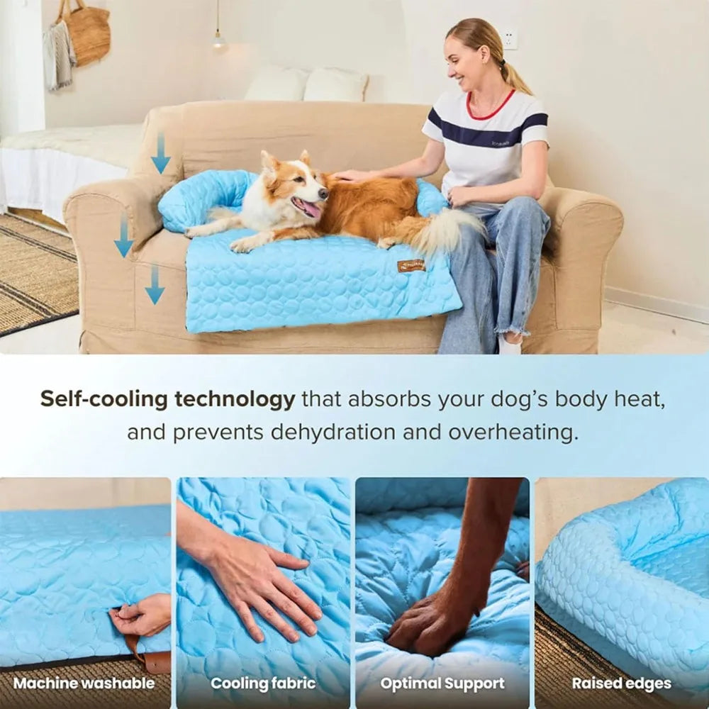 chill-max cooling mattress for dogs: breathable, washable, and long-lasting comfort for your pet
