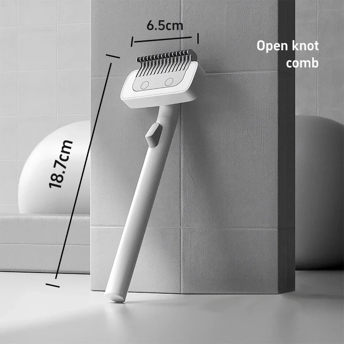 Stainless Steel Pet Comb with Rounded Knife Head - Dog Grooming Tool for Thinning Hair Gentle on Skin Grooming dog Combs Dog kit