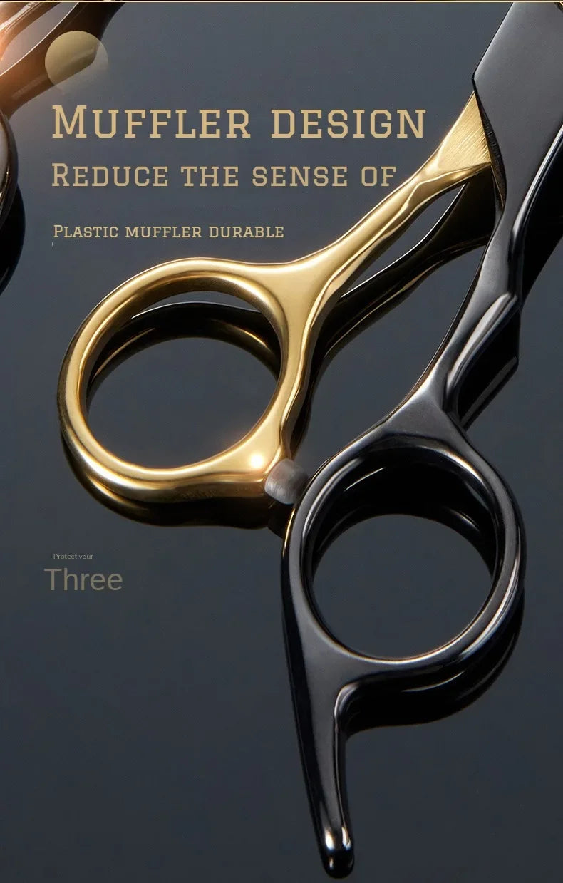 Professional Hair Cutting Scissors, Home Hair Cutting Barber/Salon Thinning Shears, Stainless Steel Hairdressing Black 2027