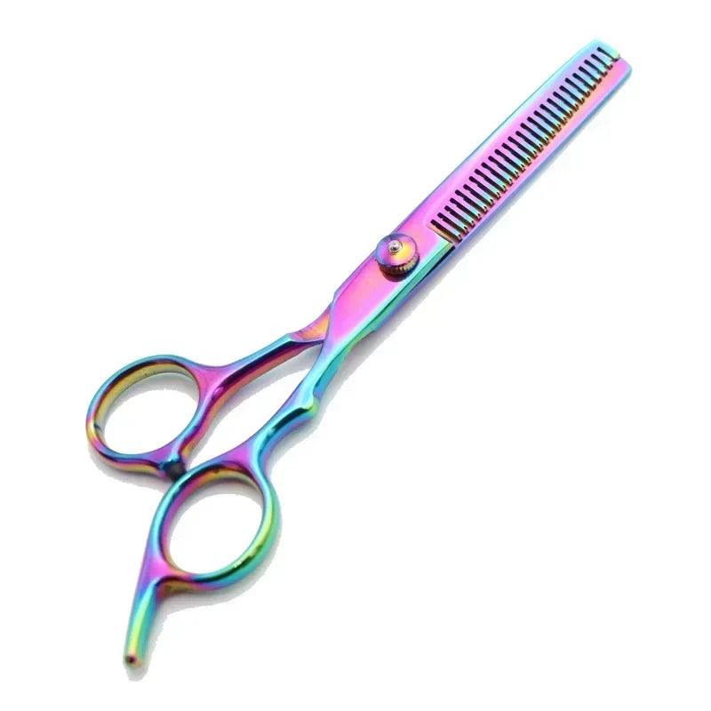 Professional Hair Cutting Scissors, Home Hair Cutting Barber/Salon Thinning Shears, Stainless Steel Hairdressing Black 2027